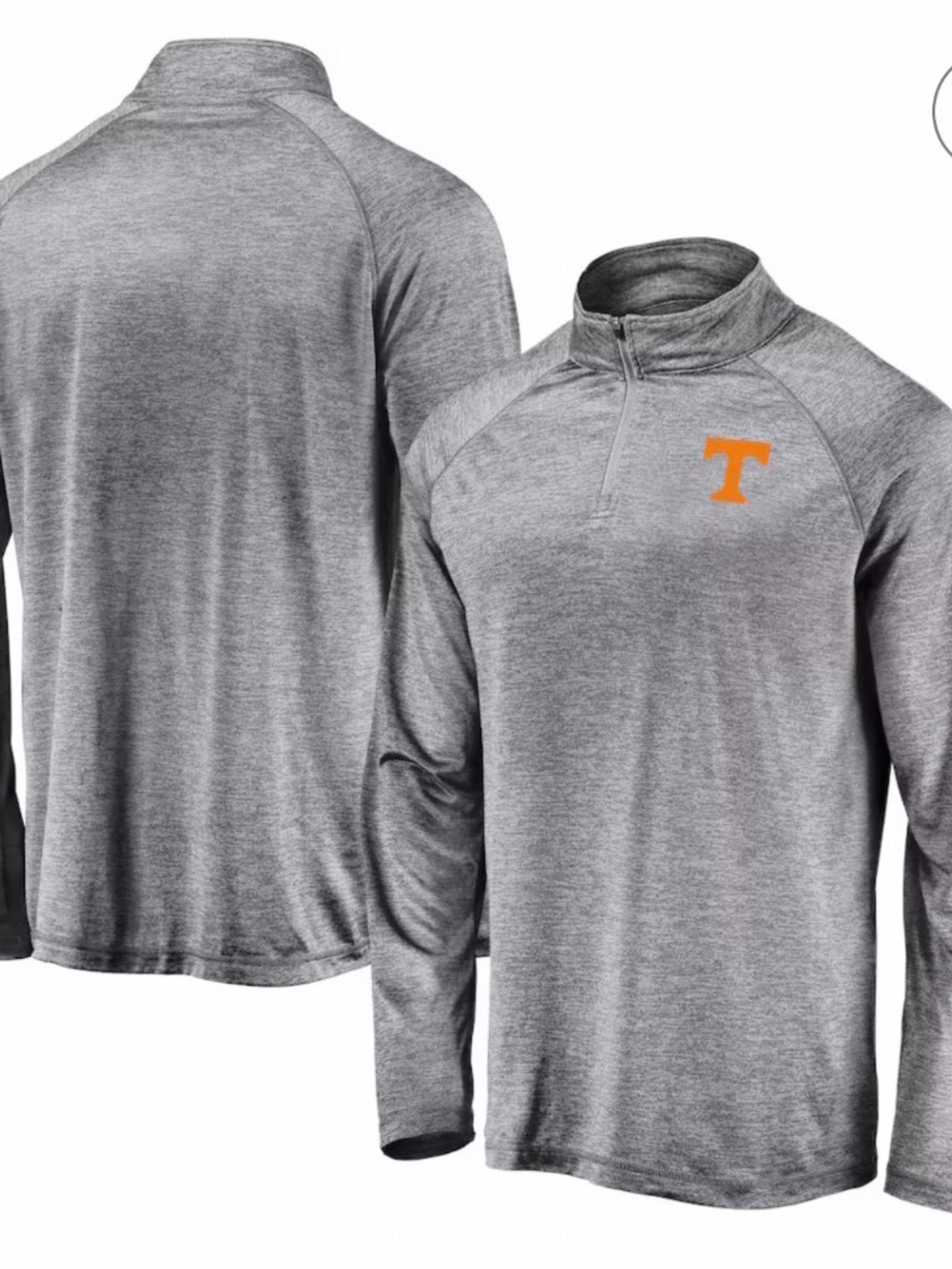 New Tennessee Volunteers Fanatics Striated Raglan Lightweight Quarter-Zip Top 3X